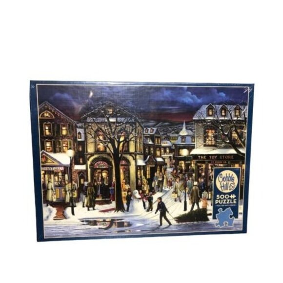 Cobble Hill Other - Jigsaw Puzzle COBBLE HILL 'TIS THE SEASON' Christmas Shopping  500 Piece NEW